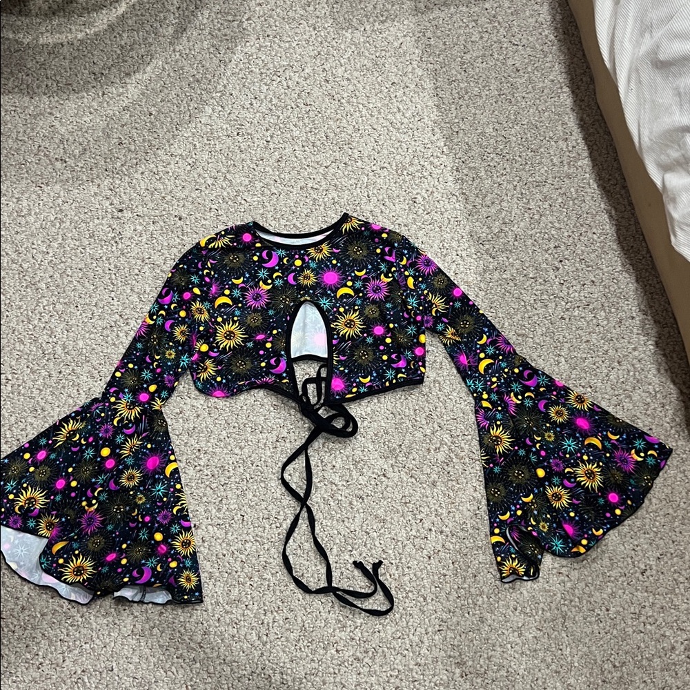 Rolita Couture Scarlet Fan Top